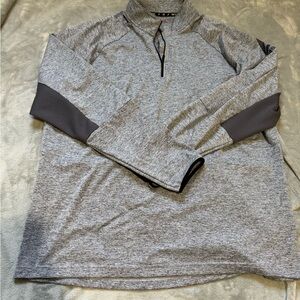 Gray Quarter-Zip Reebok Pullover, size xl